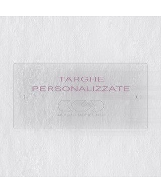 Placa de 3 mm exterior rectangular de metacrilato transparente.