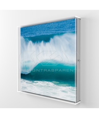 Canvas and paintings 30 cm protection box frame acrylic display case