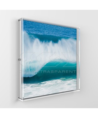 Canvas and paintings 55 cm protection box frame acrylic display case.