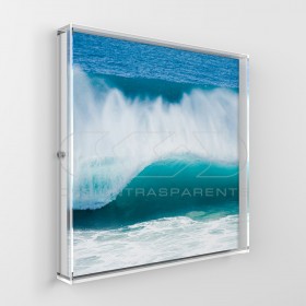 Lienzos y cuadros cm 65 caja de protección de marco de metacrilato.