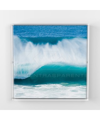 Canvas and paintings 75 cm protection box frame acrylic display case.