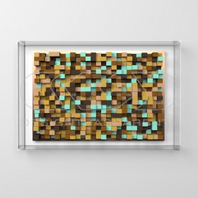 Quadri bassorilievi base cm 75 teca di protezione cornice plexiglass.