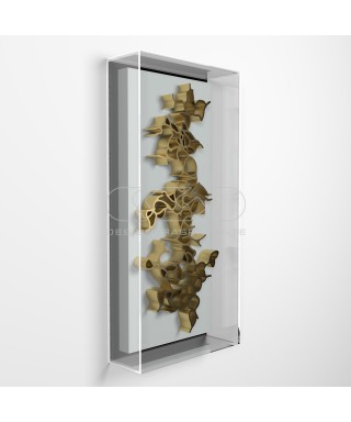 Quadri bassorilievi base cm 75 teca di protezione cornice plexiglass.