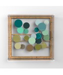 Low-relief paintings cm 60 protection case acrylic frame.