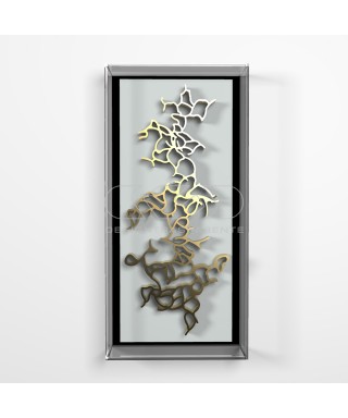 Low-relief paintings cm 65 protection case acrylic frame.