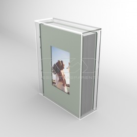 OFFERTA Teca antipolvere 45x5h35 box portafoto per album fotografici.