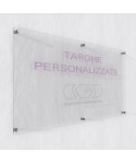 Placa de 5 mm de metacrilato transparente rectangular gran formato.