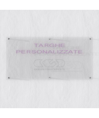 5 mm plaque outdoor transparent acrylic rectangular large format.