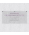 Targa 5 mm plexiglass trasparente rettangolare grande formato.