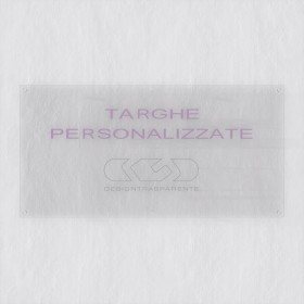 Targa 5 mm plexiglass trasparente rettangolare grande formato.