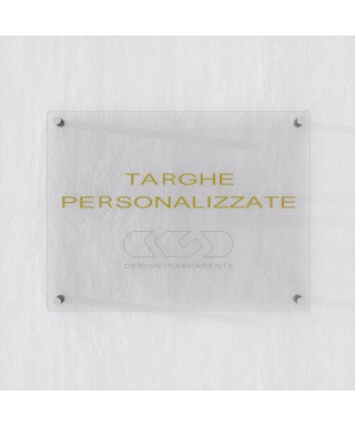 Plaque transparent acrylic high thickness large format rectangular.