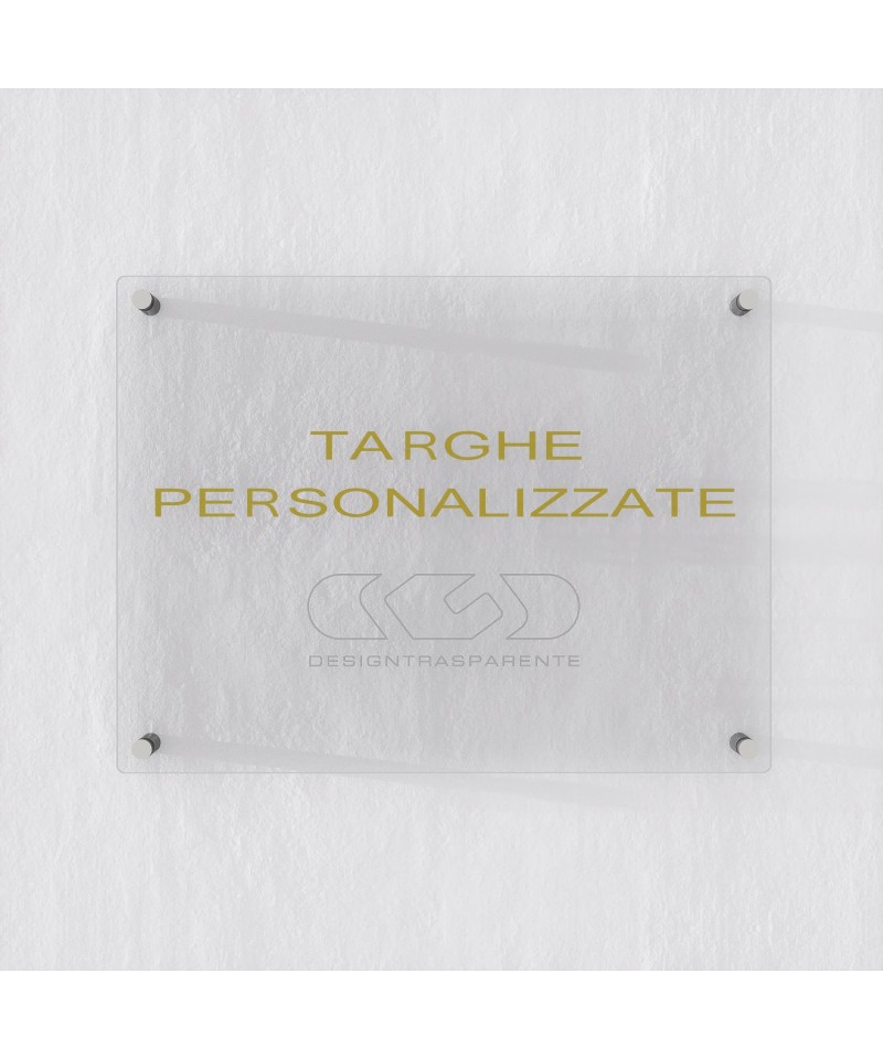 Targa Plexiglass Personalizzata Per Festa Del Papà - Con Foto, Misura 11x20 Cm, Made In Italy