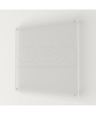 Targa 3 mm plexiglass trasparente su misura quadrata per esterno.