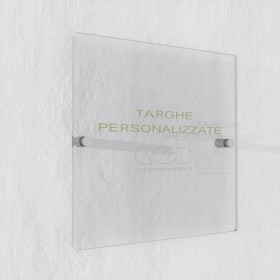 3 mm plaque outdoor transparent acrylic custom-made square design.