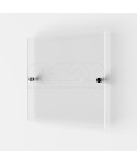 3 mm plaque outdoor transparent acrylic custom-made square design.