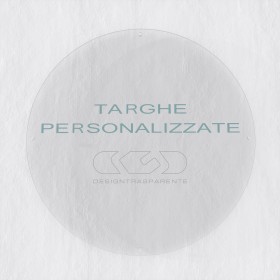 Targa 3 mm plexiglass trasparente su misura circolare per esterno.