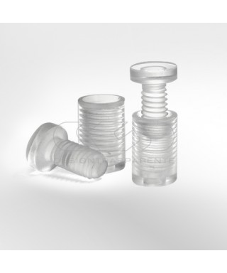 Targa 3 mm plexiglass trasparente su misura circolare per esterno.