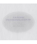 Placa de 3 mm exterior oval de metacrilato transparente.