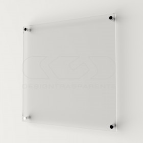10 mm plaque outdoor transparent acrylic custom-made square design.
