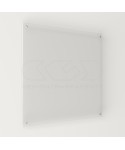 Placa de 10 mm exterior cuadrada de metacrilato transparente.