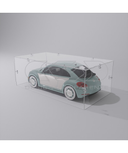 Economic 60x15 transparent acrylic showcase to assemble.