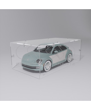 Economic 60x15 transparent acrylic showcase to assemble.