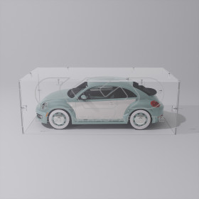 Teca 40x15 vetrinetta economica in plexiglass trasparente da montare.