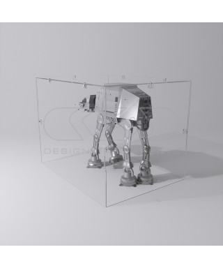 Teca 80x35 vetrinetta economica in plexiglass trasparente da montare.