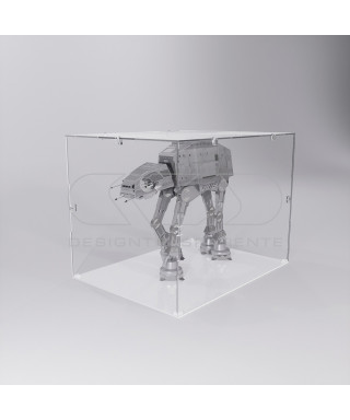 Economic 75x15 transparent acrylic showcase to assemble.