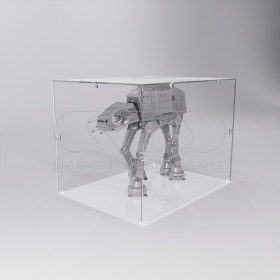 Economic 75x15 transparent acrylic showcase to assemble.