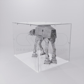 Economic 75x15 transparent acrylic showcase to assemble.