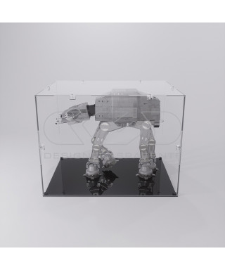 Teca 75x10 vetrinetta economica in plexiglass trasparente da montare.