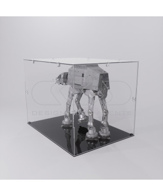 Economic 75x10 transparent acrylic showcase to assemble.