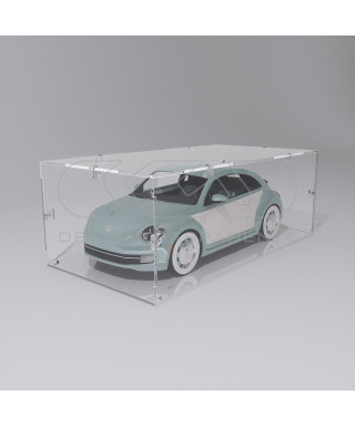 Economic 70x40 transparent acrylic showcase to assemble.