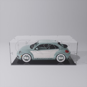 Economic 70x35 transparent acrylic showcase to assemble.