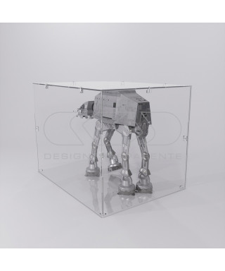 Economic 70x25 transparent acrylic showcase to assemble.