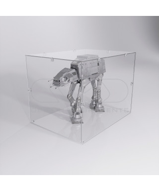 Economic 70x25 transparent acrylic showcase to assemble.