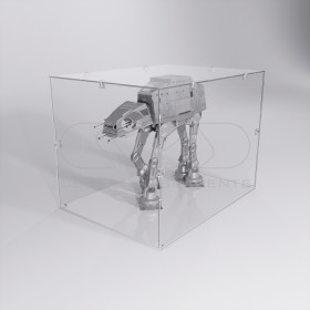 Economic 70x25 transparent acrylic showcase to assemble.