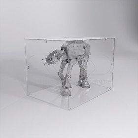 Economic 70x25 transparent acrylic showcase to assemble.