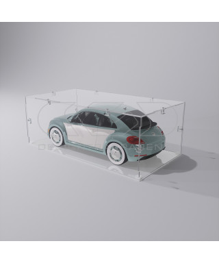 Teca 65x40 vetrinetta economica in plexiglass trasparente da montare.