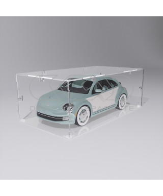Teca 65x20 vetrinetta economica in plexiglass trasparente da montare.