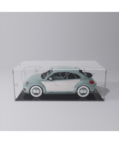 Economic 60x40 transparent acrylic showcase to assemble.