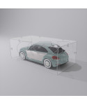 Economic 60x25 transparent acrylic showcase to assemble.