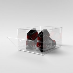 OFFERTA Scatola per scarpe cm 25X35H15 teca in plexiglass trasparente.
