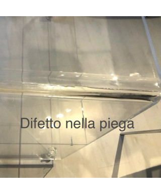 OFFERTA Carrello TV cm100x40h80 con ripiano in plexiglass trasparente.