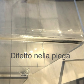 OFFERTA Carrello TV cm100x40h80 con ripiano in plexiglass trasparente.