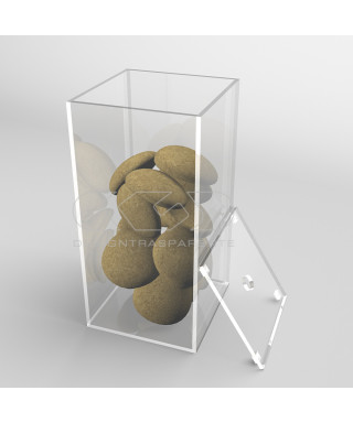 Caja contenedora de metacrilato transparente de 45x30 varias alturas.