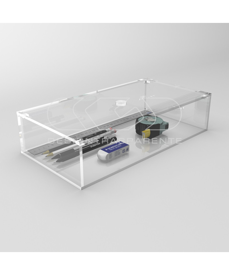 Box Scatola Contenitore Con Coperchio In Plastica Vari Misure Mini