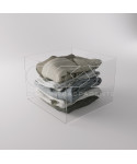 Transparent acrylic container box 60x40 cm in various heights.