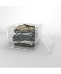 Scatola contenitore cm 60x45 in plexiglass trasparente varie altezze.